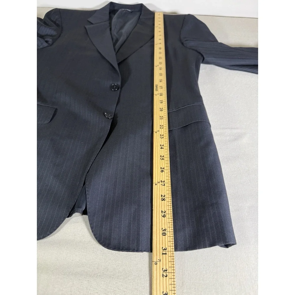 Canali Suit Size 40R Blue Pinstripe 2 Piece 50R EU Made in Italy Model 13290/37